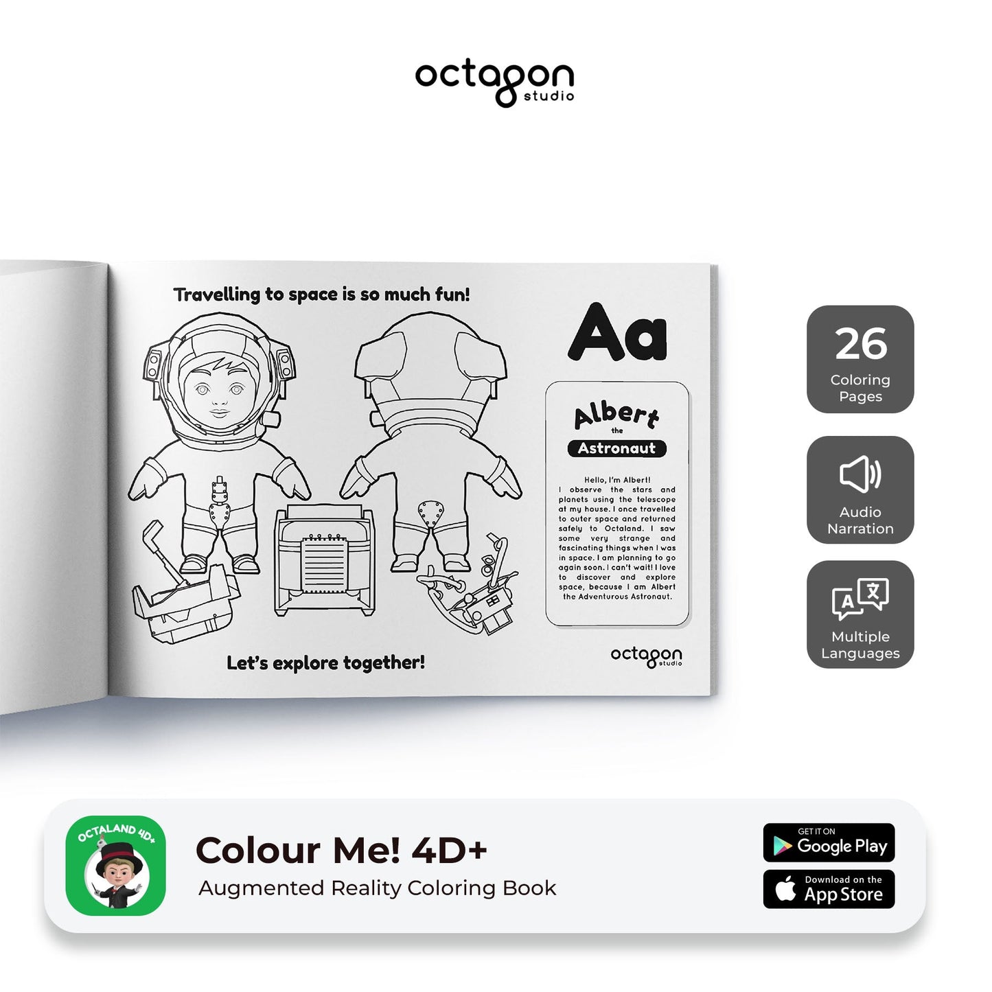 Octaland ColourMe! Augmented Reality Coloring Book