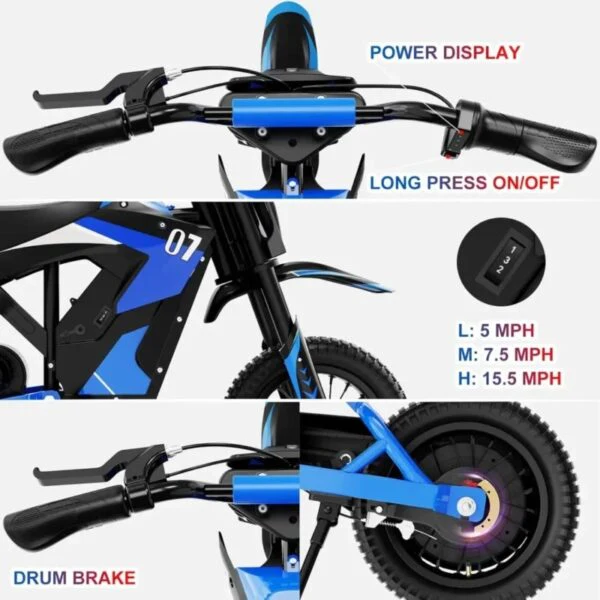 Razor MX125 Lithium Kids Electric Dirt Bike