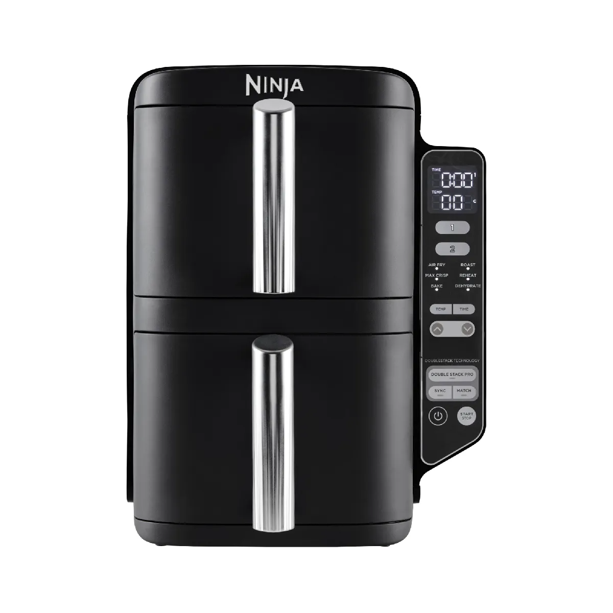 Ninja SL300UK Double Stack 2-Drawer Air Fryer 7.6L – Black