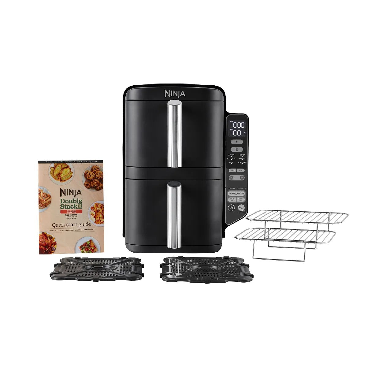 Ninja SL300UK Double Stack 2-Drawer Air Fryer 7.6L – Black