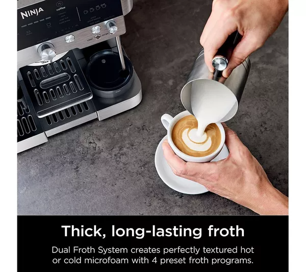 NINJA Luxe Cafe Premier Series ES601UK Coffee Machine - Silver & Black