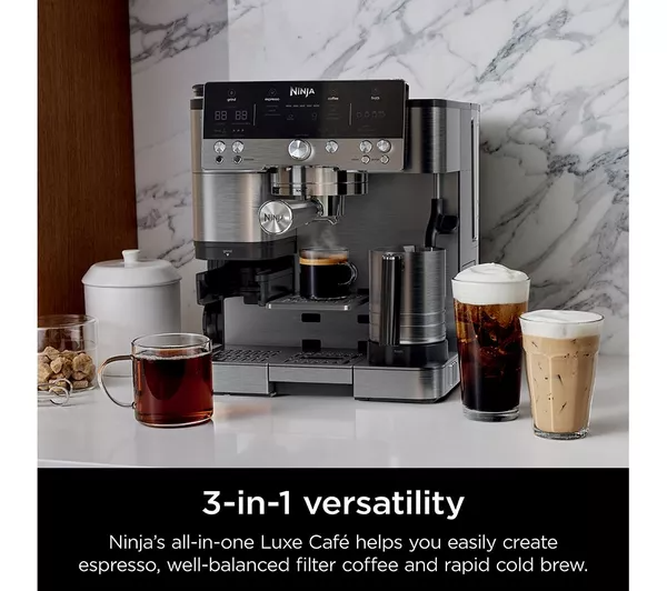 NINJA Luxe Cafe Premier Series ES601UK Coffee Machine - Silver & Black